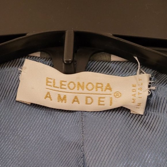 Eleonora Amadei Made in Italy Virgin Wool Green Peacoat (Sz 38 IT) - Picture 4 of 8